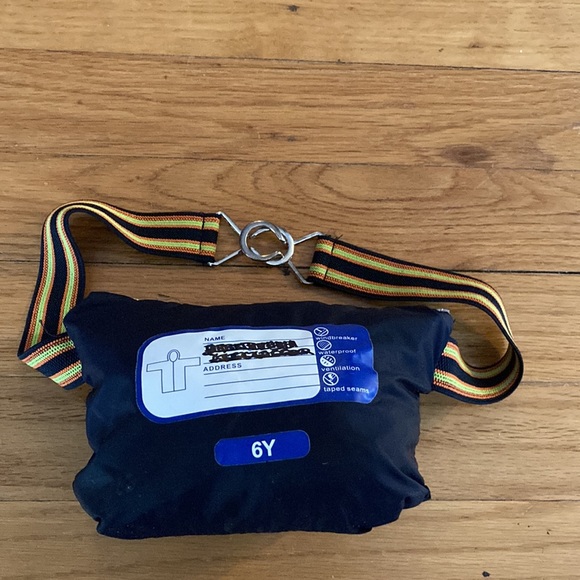 KWay Crewcuts Collab Packable Windbreaker Coat Jacket Size 6 Youth - Picture 7 of 7